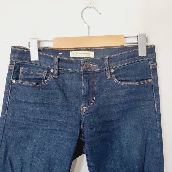 Banana Republic Jeans Premium Denim Skinny Mid Rise  Dark Wash 26 - Picture 5 of 13